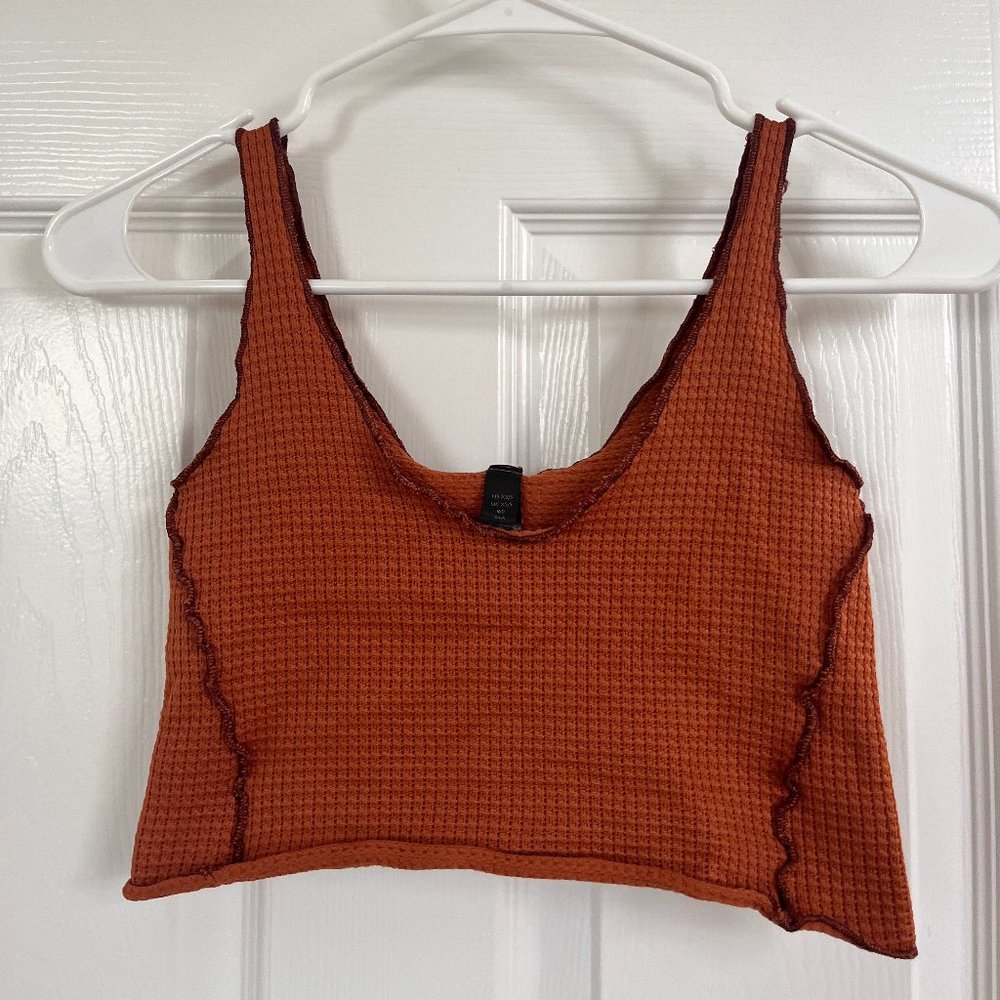 Orange Urban Outfitters crop top